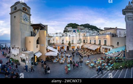 Italie, Campanie, baie de Naples, île de Capri, Piazzetta di Capri Banque D'Images