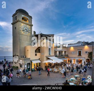 Italie, Campanie, baie de Naples, île de Capri, Piazzetta di Capri Banque D'Images