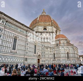 Italie, Toscane, Florence, Cathédrale Sainte Marie de la Fleur, Cattedrale Santa Maria del Fiore, Duomo di Firenze Banque D'Images