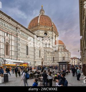 Italie, Toscane, Florence, Cathédrale Sainte Marie de la Fleur, Cattedrale Santa Maria del Fiore, Duomo di Firenze Banque D'Images