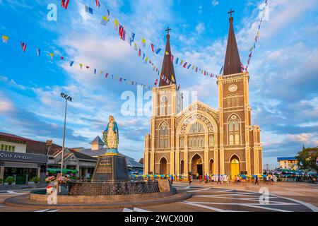 Thaïlande, Chanthaburi, cathédrale de l'Immaculée conception, témoin de la présence française dans la ville Banque D'Images