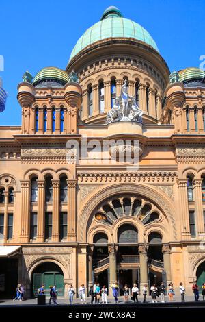 Australie, Nouvelle-Galles du Sud, Sydney, Central Business District (CBD), George Street, Queen Victoria Building (QVB) est un bâtiment classé de la fin du 19e siècle conçu par l'architecte George McRae Banque D'Images