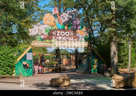 France, Moselle, Amneville, la Cité des Loisirs, l'entrée du parc zoologique Banque D'Images