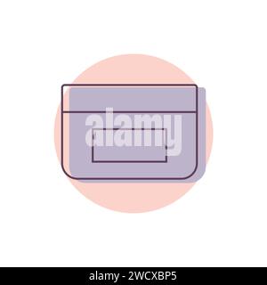 Contour de l'icône du tube de représentation. Tube abstrait avec une crème pour le visage ou le corps pour la beauté et les soins de la peau. Illustration vectorielle Illustration de Vecteur