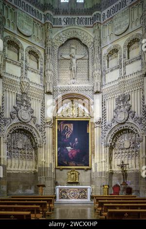 Intérieur de la chapelle Velez dans la cathédrale Sainte-Église de Santa María, ville de Murcie, temple principal et siège du diocèse de Carthagène. Banque D'Images