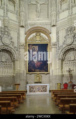 Intérieur de la chapelle Velez dans la cathédrale Sainte-Église de Santa María, ville de Murcie, temple principal et siège du diocèse de Carthagène. Banque D'Images