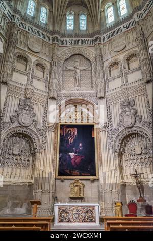 Intérieur de la chapelle Velez dans la cathédrale Sainte-Église de Santa María, ville de Murcie, temple principal et siège du diocèse de Carthagène. Banque D'Images