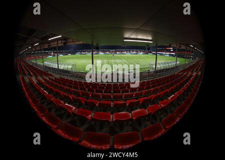 Almere, pays-Bas. 17 janvier 2024. ALMERE, 17-01-2024, stade Yanmar, saison 2023/2024 football néerlandais Toto KNVB beker. Aperçu du stade avant le match Almere City FC - Fortuna Sittard (CUP) crédit : Pro Shots/Alamy Live News Banque D'Images