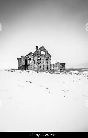 Maison abandonnée en Islande Banque D'Images