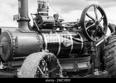 Low Ham.Somerset.United Kingdom.July 23rd 2023.Un moteur de labour Fowler restauré de 1870 appelé Margaret est exposé au Somerset Steam and count Banque D'Images