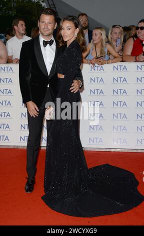 La photo doit être créditée ©Alpha Press 078237 05/09/2023 Mark Wright et son épouse Michelle Keegan National Television Awards NTAS 2023 à Londres Banque D'Images