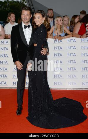 La photo doit être créditée ©Alpha Press 078237 05/09/2023 Mark Wright et son épouse Michelle Keegan National Television Awards NTAS 2023 à Londres Banque D'Images