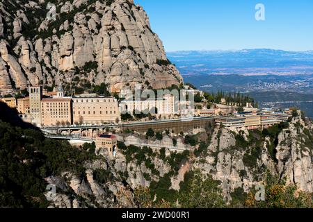 Photographie prise en décembre 2023 avec un appareil photo Sony alfa 7 II, Monastère de Montserrat - Barcelone - Catalogne. Banque D'Images