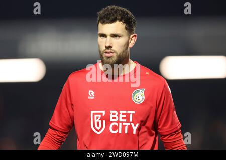 Almere, pays-Bas. 17 janvier 2024. ALMERE, PAYS-BAS - JANVIER 17 : le gardien Michael Verrips de Fortuna Sittard lors du match de coupe Toto KNVB entre Amere City et Fortuna Sittard au Yanmar Stadion le 17 janvier 2024 à Almere, pays-Bas. (Photo de Peter Lous/Orange Pictures) crédit : dpa/Alamy Live News Banque D'Images