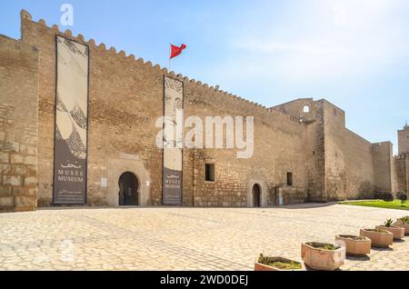 Musée archéologique de Sousse. Le musée est situé dans la Kasbah de la Médina de Sousse, en Tunisie. Banque D'Images