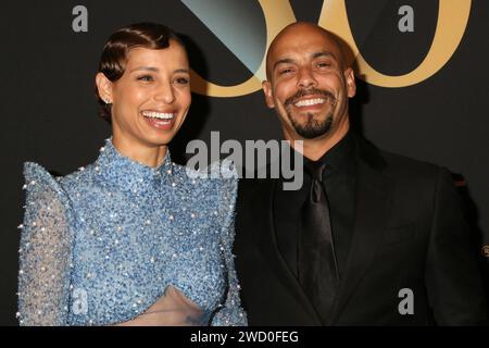 Les gagnants des 50th Daytime Emmy Awards se promènent à l'hôtel Bonaventure le 15 décembre 2023 à Los Angeles, CA avec : Brytni Sarpy, Bryton James où : Los Angeles, Californie, États-Unis quand : 16 décembre 2023 crédit : Nicky Nelson/WENN Banque D'Images