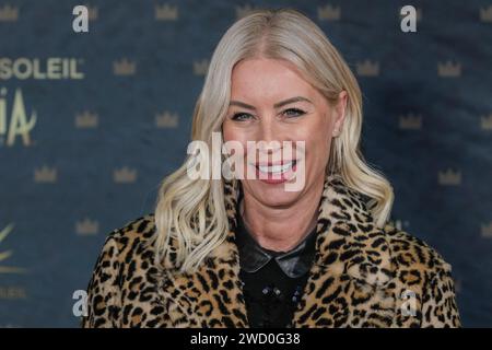 Londres, Royaume-Uni. 17 janvier 2024. Denise van Outen arrive pour la première du Cirque du Soleil 'Alegria - In A New Light' au Royal Albert Hall de Londres. Crédit : Imageplotter/Alamy Live News Banque D'Images