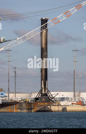 Port Canaveral, États-Unis. 17 Janvier 2024. 17 Janvier 2024 SpaceX ...