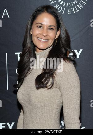 New York, États-Unis. 17 janvier 2024. Tracy Wolfson assiste au coup d'envoi du Super Bowl LVIII au Paley Center à New York, NY le 17 janvier 2024. (Photo de Stephen Smith/SIPA USA) crédit : SIPA USA/Alamy Live News Banque D'Images