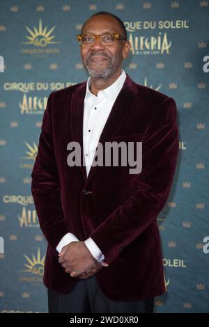 Londres, Royaume-Uni. 17 janvier 2024. Sur la photo : Sir Lenny Henry assiste à la première européenne de « ALEGRIA - In A New Light » du Cirque du Soleil au Royal Albert Hall. Crédit : Justin ng/Alamy Live News Banque D'Images