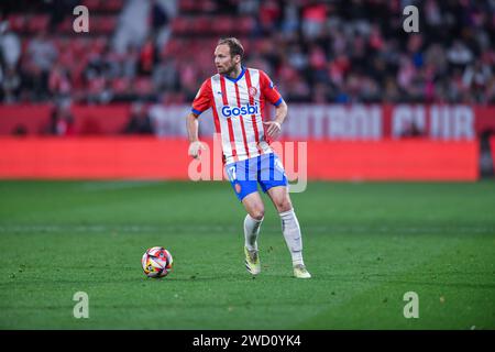 Girona, ESP. 17 janvier 2024. GIRONA FC-RAYO VAYECANO 17 janvier 2024 aveugle (17) de Girona FC lors du match entre Girona FC et Rayo Vallecano correspondant à la manche de 16 de la coupe du Roi au stade municipal de Montilivi à Gérone, Espagne. Crédit : Rosdemora/Alamy Live News Banque D'Images