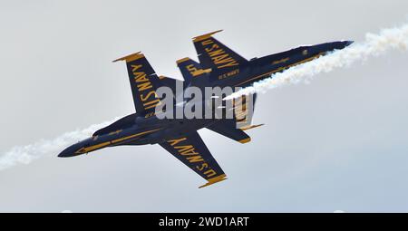 Effectuer des Blue Angels de Californie. Banque D'Images