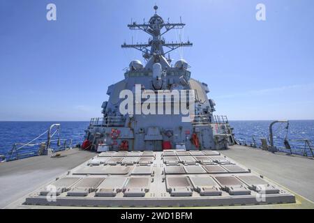 Destroyer à missiles guidés USS porter. Banque D'Images