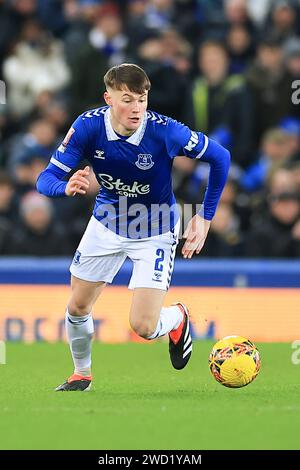 Liverpool, Royaume-Uni. 17 janvier 2024. Nathan Patterson d'Everton lors de l'Everton FC v Crystal Palace FC Emirates FA Cup 3rd Round Replay à Goodison Park, Liverpool, Angleterre, Royaume-Uni le 17 janvier 2024 Credit : Every second Media/Alamy Live News Banque D'Images