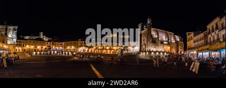 Plaza Mayor à Trujillo, Estrémadure, Espagne Banque D'Images