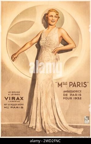 Virax Lasegue (1932) affiche publicitaire française Banque D'Images