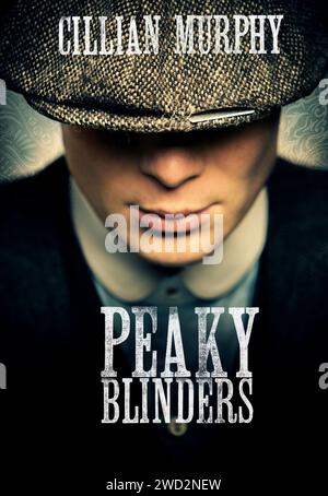 Peaky Blinders affiche de Cillian Murphy Banque D'Images