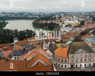 Vue sur la ville de Tabor Czech republik Banque D'Images