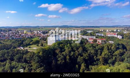 Vue sur la ville de Tabor Czech republik Banque D'Images