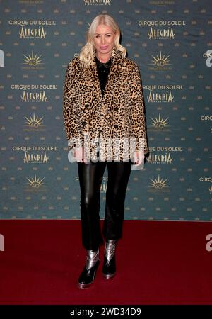 17 janv. 2024 - Londres, Angleterre, Royaume-Uni - Denise Van Outen assiste à la première européenne de ALEGRIA C in A New Light du Cirque du Soleil, Royal Albert Hall Banque D'Images