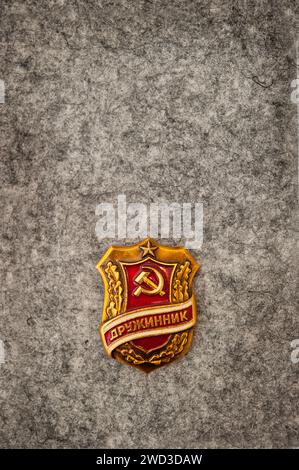 Pins communistes de l'URSS Banque D'Images