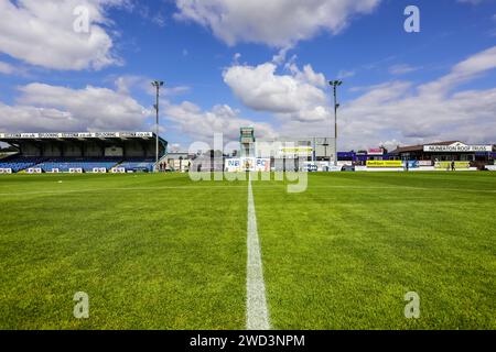 Stade de sécurité de première classe, Liberty Way, stade Nuneaton du Nuneaton Borough football Club. Banque D'Images