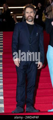 Séoul, Corée du Sud. 18 janvier 2024. L'acteur Sam Rockwell assiste à un tapis rouge pour la première fois du film Argylle à Séoul, en Corée du Sud, le 18 janvier 2024. (Photo de Lee Young-ho/Sipa USA) crédit : SIPA USA/Alamy Live News Banque D'Images