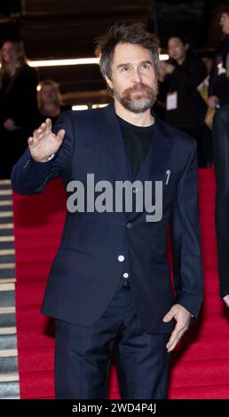 Séoul, Corée du Sud. 18 janvier 2024. L'acteur Sam Rockwell assiste à un tapis rouge pour la première fois du film Argylle à Séoul, en Corée du Sud, le 18 janvier 2024. (Photo de Lee Young-ho/Sipa USA) crédit : SIPA USA/Alamy Live News Banque D'Images