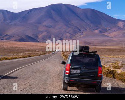 Paysage à Ruta 51 qui relie Salta à San Antonio de Los Cobres, province de Salta, Argentine Banque D'Images