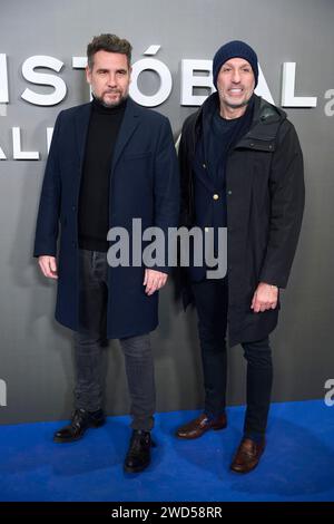 Madrid. Espagne. 20240118, Alvarno assiste à la première de Cristobal Balenciaga au cinéma Callao le 18 janvier 2024 à Madrid, Espagne Banque D'Images