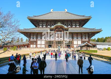 Temple Todaiji, un site du patrimoine mondial de l'UNESCO à Nara, Japon Banque D'Images
