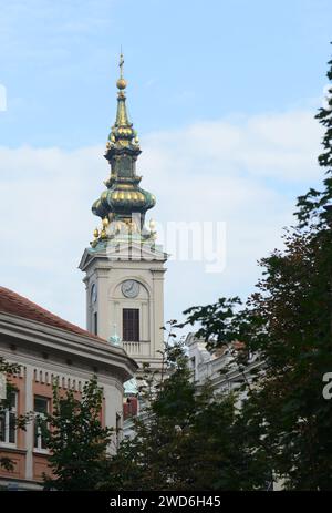 Église orthodoxe du Saint Archange Michel à Belgrade, Serbie. Banque D'Images