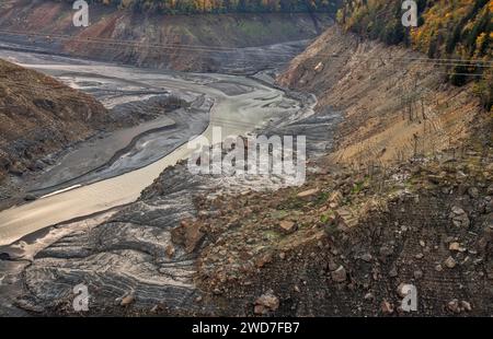 Vallée de la rivière Enguri. Samegrelo-Zemo. Svaneti. Géorgie Banque D'Images