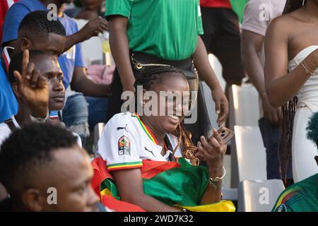 Footballeurs AFCON 23 en Côte d'Ivoire Banque D'Images