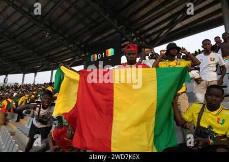 Footballeurs AFCON 23 en Côte d'Ivoire Banque D'Images