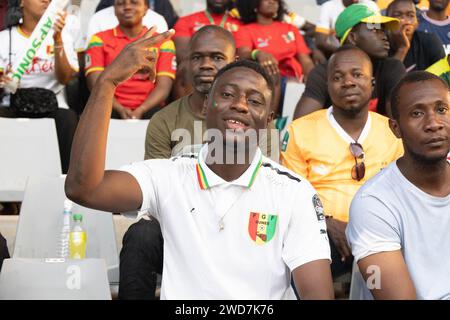 Footballeurs AFCON 23 en Côte d'Ivoire Banque D'Images