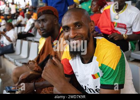 Footballeurs AFCON 23 en Côte d'Ivoire Banque D'Images