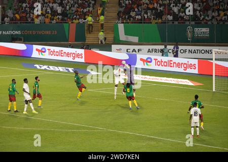 Footballeurs AFCON 23 en Côte d'Ivoire Banque D'Images