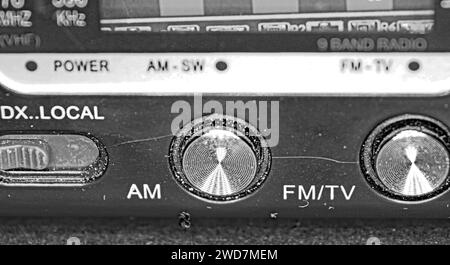 Radio portable ou transistor pour fonds Banque D'Images