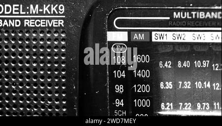 Radio portable ou transistor pour fonds Banque D'Images